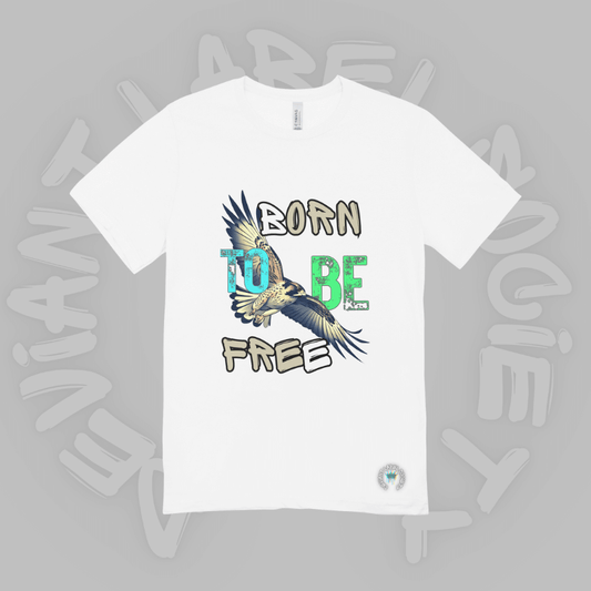 Born to be Free T-shirt Deviant Label Society White