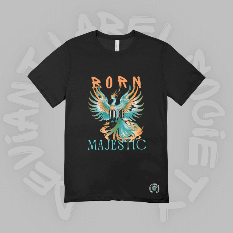 Born to be Majestic T-shirt Deviant Label Society Black