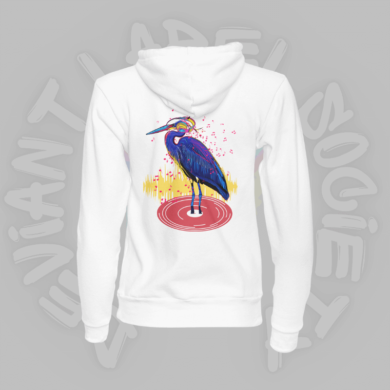 Party Heron Pullover Sweatshirt