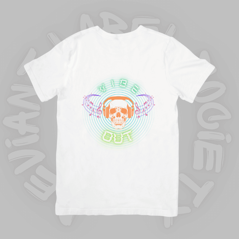 Vibe Out Skull T-Shirt Deviant Label Society